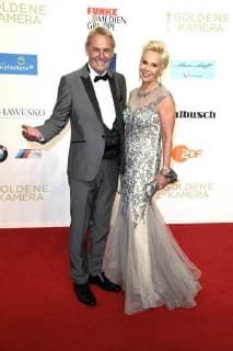 Jörg Wontorra mit Freundin Susanne Bausch bei der 53. Verleihung der Goldenen Kamera 2018 in der Hamburg Messe. Hamburg, 22.02.2018