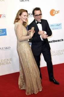 Anna Loos mit Gatte Jan Josef Liefers bei der 53. Verleihung der Goldenen Kamera 2018 in der Hamburg Messe. Hamburg, 22.02.2018