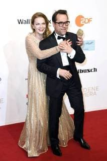 Anna Loos mit Gatte Jan Josef Liefers bei der 53. Verleihung der Goldenen Kamera 2018 in der Hamburg Messe. Hamburg, 22.02.2018