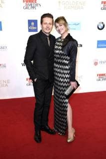 Roman Knizka und Ehefrau Stefanie Mensing bei der 53. Verleihung der Goldenen Kamera 2018 in der Hamburg Messe. Hamburg, 22.02.2018
