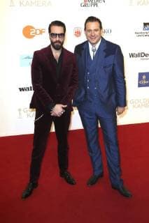 Alec Völkel und Sascha Vollmer (The BossHoss) bei der 53. Verleihung der Goldenen Kamera 2018 in der Hamburg Messe. Hamburg, 22.02.2018