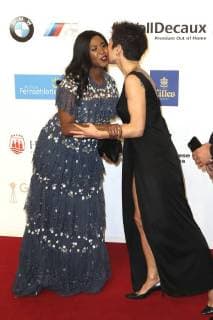 Motsi Mabuse und Dunja Hayali bei der 53. Verleihung der Goldenen Kamera 2018 in der Hamburg Messe. Hamburg, 22.02.2018