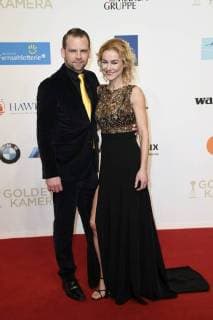 Rhea Harder mit Ehemann Jörg Vennewald bei der 53. Verleihung der Goldenen Kamera 2018 in der Hamburg Messe. Hamburg, 22.02.2018