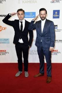 Joachim Foerster und Franz Dinda bei der 53. Verleihung der Goldenen Kamera 2018 in der Hamburg Messe. Hamburg, 22.02.2018