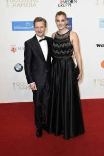 Michael Kessler mit Managerin Constanze Darschin bei der 53. Verleihung der Goldenen Kamera 2018 in der Hamburg Messe. Hamburg, 22.02.2018
