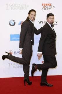 Jorge Gonzalez und Tim Mälzer bei der 53. Verleihung der Goldenen Kamera 2018 in der Hamburg Messe. Hamburg, 22.02.2018