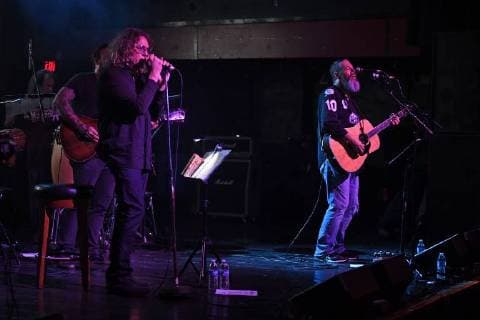 FORT LAUDERDALE FL - FEBRUARY 23: Matt Kramer and Jason Bieler of Saigon Kick perform during the Marjory Stoneman Douglas High School benefit concert to support families and the community effected by this tragedy held at Revolution Live on February 23, 2018 in Fort Lauderdale, Florida. Copyright: xmpi04x