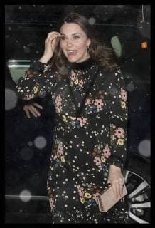 . 28 02 2018. London, United Kingdom. The Duchess of Cambridge arriving in a snow storm to visit the Victorian Giants:The Birth of Art Photography exhibition at the National Portrait Gallery in London as the Beast from the East continues to hit the UK.  xStephenxLockx xi-Imagesx IIM-17100-0009