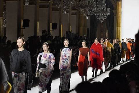 Paris Fashion Week. Défile PAP Automne Hiver 2018 19. DRIES VAN NOTEN. Editorial use only Copyright: xGuyxMarineaux STAR_224619_100