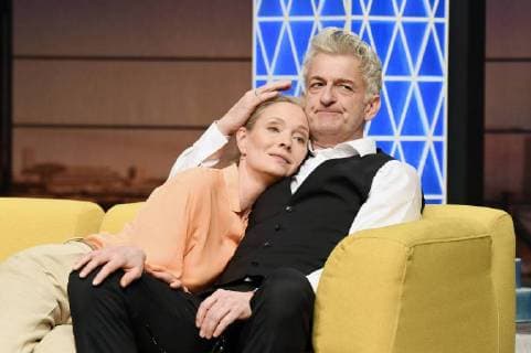 Katja Weitzenböck und Dominic Raacke bei der Fotoprobe zum Theaterstück Die Niere in der Komödie am Kurfürstendamm. Berlin, 01.03.2018 *** Katja Weitzenböck and Dominic Raacke at the photo sample for the play The Kidney in the Comedy at Kurfürstendamm Berlin 01 03 2018 Foto:xF.xKernx xFuturexImage