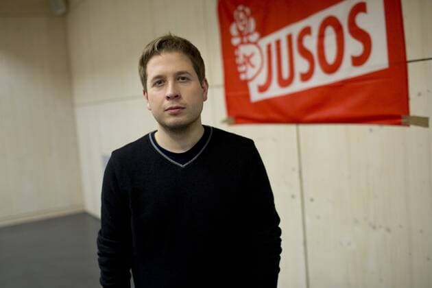 Deutschland, Berlin, Diskussionsveranstaltung der Jusos zum Thema Mitgliederabstimmung GroKo mit dem Jusos Bundesvorsitzenden Kevin Kühnert, 20.02.2018