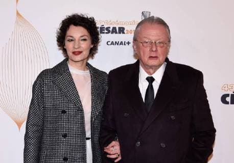 Französischer Filmpreis Cesar Jeanne Balibar, Frank Castorf lors de la ceremonie des Cesar CELEBRITES : 43e Ceremonie des Cesar 2018 - Salle Pleyel - 02 03 2018 FedericoPestellini Panoramic 