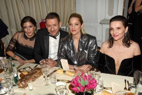 Französischer Filmpreis Cesar - After Party 43eme ceremonie des CESAR. Fouquets. 43the movie CESAR awards. After party at Fouquets restaurant on Champs Elysees. 224660 2018-03-02 Salle Pleyel Paris France Binoche, Juliette; Boon, Dany; Cotillard, Marion; Boon, Yael  Copyright: xArnal-Degunx STAR_224660_038