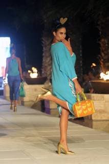 A model presents creations by Spanish designer Agatha Ruiz de la Prada during a fashion show in Puerto Morelos, Mexico, 03 March 2018 (issued 04 March 2018). Agatha Ruiz de la Prada fashion show !ACHTUNG: NUR REDAKTIONELLE NUTZUNG!  Copyright: xAlonsoxCupulx MEX35 20180304-636557840465194247