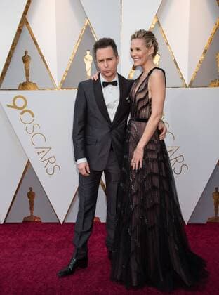 Oscar nominee for Best Supporting Actor, Sam Rockwell and Leslie Bibb, arrive on the red carpet of The 90th OscarsÂ® at the DolbyÂ® Theatre in Hollywood, CA on Sunday, March 4, 2018.  Copyright: xMichaelxBakerx 33546_041PLX