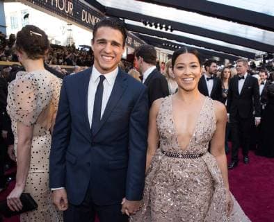 Gina Rodriguez and guest arrives on the red carpet of The 90th OscarsÂ® at the DolbyÂ® Theatre in Hollywood, CA on Sunday, March 4, 2018.  Copyright: xMattxSaylesx 33546_119PLX
