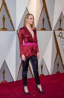Emma Stone arrives on the red carpet of The 90th OscarsÂ® at the DolbyÂ® Theatre in Hollywood, CA on Sunday, March 4, 2018.  Copyright: xMichaelxBakerx 33546_203PLX
