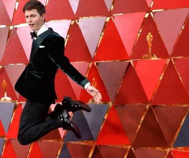 Actor Ansel Elgort arrives on the red carpet for the 90th annual Academy Awards at the Dolby Theatre in the Hollywood section of Los Angeles on March 4, 2018.  LAP20180304422 JIMxRUYMEN