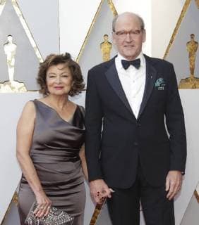 Sharon Friedrick and Richard Jenkins arrive on the red carpet for the 90th annual Academy Awards at the Dolby Theatre in the Hollywood section of Los Angeles on March 4, 2018.  LAP20180304225 JOHNxANGELILLO