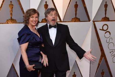 March 4, 2018 - Los Angeles, California, U.S. - MARILOU and MARK HAMILL arrives on the red carpet for the 90th Annual Academy Awards at the Dolby Theatre. Los Angeles U.S. - ZUMAz03_ 20180304_zbp_z03_126 Copyright: xKevinxSullivanx