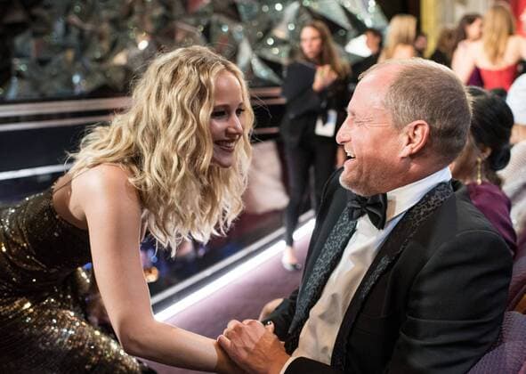 Kate Hudson and Oscar nominee Woody Harrelson at The 90th OscarsÂ® at the DolbyÂ® Theatre in Hollywood, CA on Sunday, March 4, 2018.  Copyright: xToddxWawrychukx 33546_382PLX