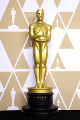 Oscar Statue im Press Room der Oscar Verleihung 2018 90th Annual Academy Awards im Hollywood & Highland Center. Los Angeles, 04.03.2018