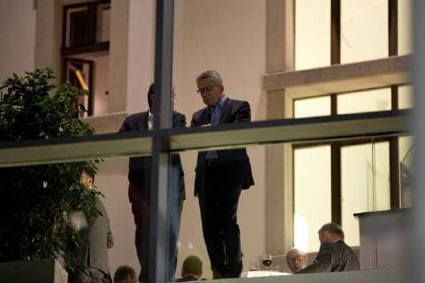 Deutschland, Berlin, Parlamentarische Gesellschaft, Sondierungsgespräche von CDU CSU, FDP und B90 Grüne für eine mögliche Jamaika Koalition, Thomas de Maiziere CDU, 16.11.2017 *** Germany Berlin Parliamentary Society Exploratory talks by CDU CSU FDP and B90 Greens for a possible Jamaica coalition Thomas de Maiziere CDU 16 11 2017