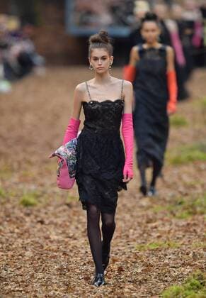 Chanel runway during the Paris Fashion Week Womenswear Fall Winter 2018 2019 on March 6, 2018 in Paris, France Kaia Jordan Gerber Crawford Paris France  575878