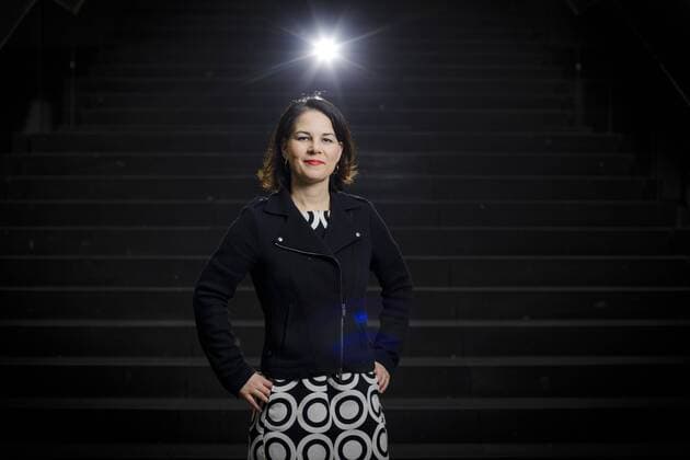 Annalena Baerbock, Buendnis 90 Die Gruenen Parteivorsitzende, posiert fuer ein Foto. Berlin, 06.03.2018. Berlin Deutschland