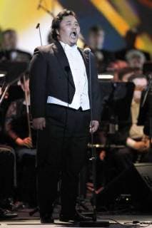 MOSCOW, RUSSIA â€“ MARCH 11, 2018: Mongolian baritone Enkhbat Amartuvshin performs at a ceremony to present BraVo international professional music awards at the Bolshoi Theatre. Artyom Geodakyan TASS  TS077419
