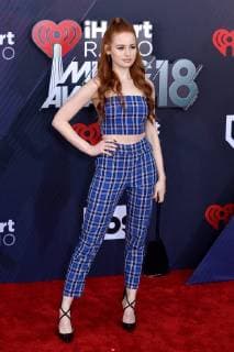 Actress Madelaine Petsch arrives for the iHeartRadio Music Awards at The Forum in Inglewood, California on March 11, 2018. Turner s TBS, TNT, and truTV channels broadcasted the ceremony live from The Forum.  LAP20180311141 JIMxRUYMEN