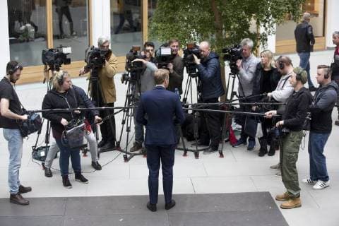 Deutschland, Berlin, Bundespressekonferenz, Thema Zum Koalitionsvertrag von CDU, CSU und SPD, Christian Lindner, Bundesvorsitzender der FDP, 12.03.2018