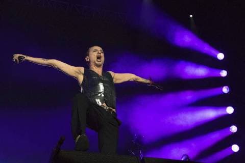 March 11, 2018 - EUM20180311ESP13.JPG.CIUDAD DE MEXICO.- Music Musica-Depeche.- Aspectos del concierto de la banda inglesa Depeche Mode en el Foro Sol de la Ciudad de Mexico, la noche de este domingo 11 de marzo de 2018. Foto: Agencia EL UNIVERSAL Yadin Xolalpa RCC.  - ZUMAu78_ 20180311_zaf_u78_100 Copyright: xYadinxXolalpax