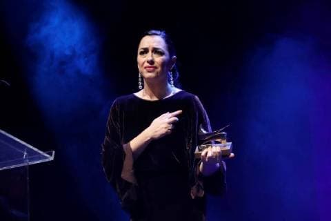 Actress Maria Isasi receives a Best Theater Secondary Actress award during the 27th Actors and Actresses Union Awards at the Circo Price Theater in Madrid, Spain, 12 March 2018. 27th Actors and Actresses Union awards !ACHTUNG: NUR REDAKTIONELLE NUTZUNG!  Copyright: xJuanJoxMartinx MAD058 20180312-636564949258237954