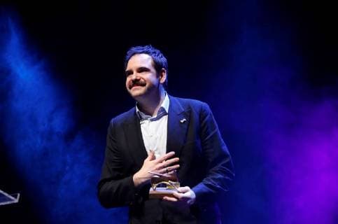 Actor Jorge Uson receives a Best Theater Main Actor award during the 27th Actors and Actresses Union Awards at the Circo Price Theater in Madrid, Spain, 12 March 2018. 27th Actors and Actresses Union awards !ACHTUNG: NUR REDAKTIONELLE NUTZUNG!  Copyright: xJuanJoxMartinx MAD061 20180312-636564950508733954