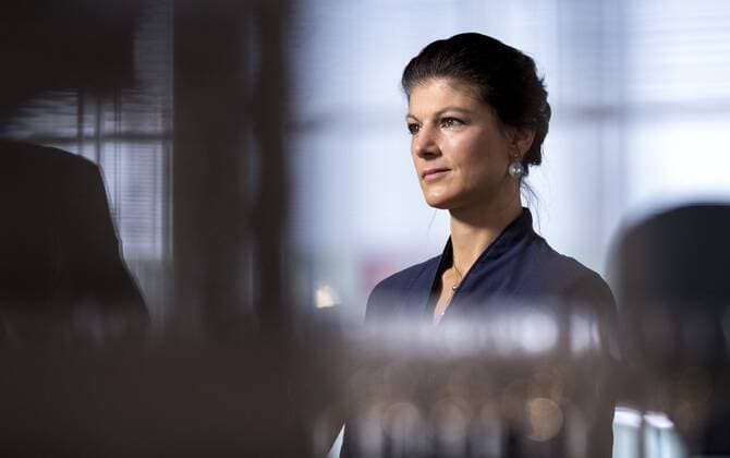 Bilder des Tages Bilder des Tages Sarah Wagenknecht, Fraktionsvorsitzende der Linken, im Rahmen einer Fraktionssitzung im Bundestag. 13.03.2018, Berlin. Berlin Deutschland