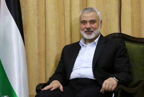 March 13, 2018 - Gaza City, Gaza Strip, Palestinian Territory - Hamas Chief Ismail Haniyeh attends a meeting with leaders of Popular Front for the Liberation of Palestine (PFLP), in Gaza City on March 13, 2018 Gaza City Palestinian Territory - ZUMAap3_ 20180313_zaf_ap3_234 Copyright: xAshrafxAmrax