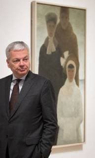 Vice-Prime Minister and Foreign Minister Didier Reynders pictured during a visit to the National Gallery of Canada art gallery on the second day of a state visit of the Belgian Royals to Canada in Ottawa, Canada, Tuesday 13 March 2018.  BENOITxDOPPAGNE 05312173