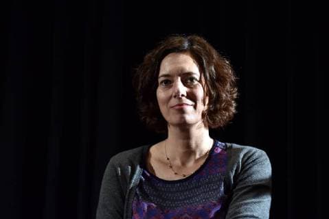 Die österreichische Schriftstellerin Eva Menasse liest am 12.03.2018 in Köln auf der Lit.Cologne, dem internationalen Literaturfest in Köln. *** The Austrian writer Eva Menasse will read the international literary festival in Cologne on 12.03.208 in Cologne at the Lit Cologne