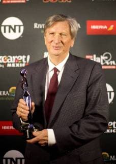 President of the Academy of Motion Picture Arts and Sciences John Bailey poses with a statuette during the 5th Platino Ibero American Cinema Awards announcement of nominees in Hollywood, California, United States, 13 March 2018. Platino Ibero American Cinema Awards nominees !ACHTUNG: NUR REDAKTIONELLE NUTZUNG!  Copyright: xArmandoxArorizox HOL007 20180313-636565804834193670
