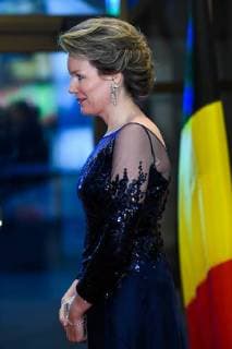 Queen Mathilde of Belgium pictured during the Official Belgian concert in the evening of the second day of a state visit of the Belgian Royals to Canada in Ottawa, Canada, Tuesday 13 March 2018.  POOLxBENOITxDOPPAGNEx xFREDERICxSIERAKOWSKI 05312510