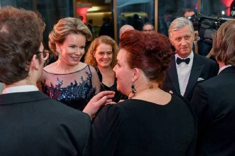 Queen Mathilde of Belgium, Canada Governor General Julie Payette and King Philippe - Filip of Belgium pictured during the Official Belgian concert in the evening of the second day of a state visit of the Belgian Royals to Canada in Ottawa, Canada, Tuesday 13 March 2018.  POOLxBENOITxDOPPAGNEx xFREDERICxSIERAKOWSKI 05312516