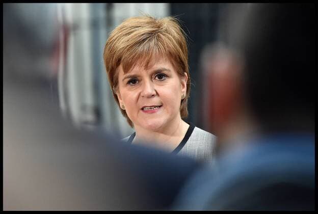 . 14 03 2018. London, United Kingdom. Nicola Sturgeon Visits Downing Street. Downing Street. Scottish First Minister, Nicola Sturgeon MSP visits Number 10 Downing Streets for talks with Prime Minister Theresa May.  xPetexMaclainex xi-Imagesx IIM-17239-0008