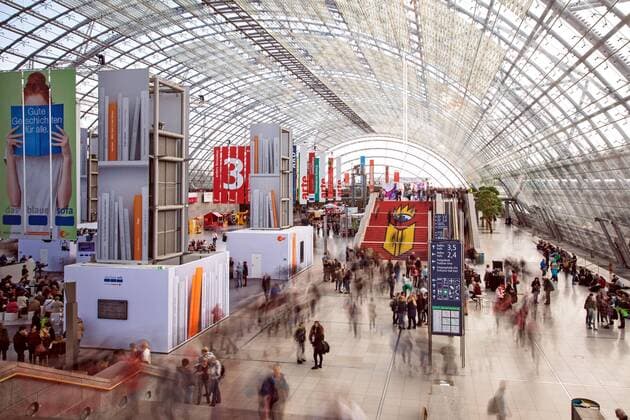 Leipziger Buchmesse 2018. Messebesucher auf der Leipziger Buchmesse am 15.03.2018.