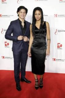 Emilio Sakraya und Lary bei der 10. Verleihung des Deutschen Musikautorenpreises 2018 im Hotel Ritz Carlton. Berlin, 15.03.2018