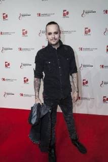 Musiker Chris Harms (Lord of the Lost) bei dem Musikautorenpreis am 16.03.2018 in Berlin