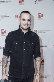 Musiker Chris Harms (Lord of the Lost) bei dem Musikautorenpreis am 16.03.2018 in Berlin