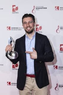 Rapper und Preisgewinner Friedrich Kautz alias Prinz PI bei der 10. Verleihung des Musikautorenpreises am 16.03.2018 in Berlin