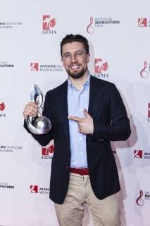 Rapper und Preisgewinner Friedrich Kautz alias Prinz PI bei der 10. Verleihung des Musikautorenpreises am 16.03.2018 in Berlin