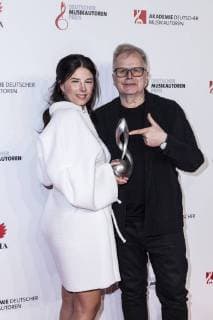 Preisträgerin Sängerin Balbina Jagielska und Sänger Herbert Groenemeyer bei der 10. Verleihung des Musikautorenpreises am 16.03.2018 in Berlin